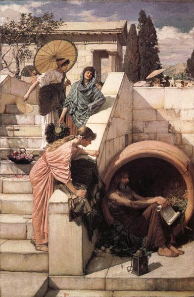 John William Waterhouse Diogenes France oil painting art